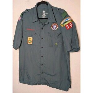 Venturing BSA Uniform Shirt Adult Large Southern Sierra Council Patch Unit 30